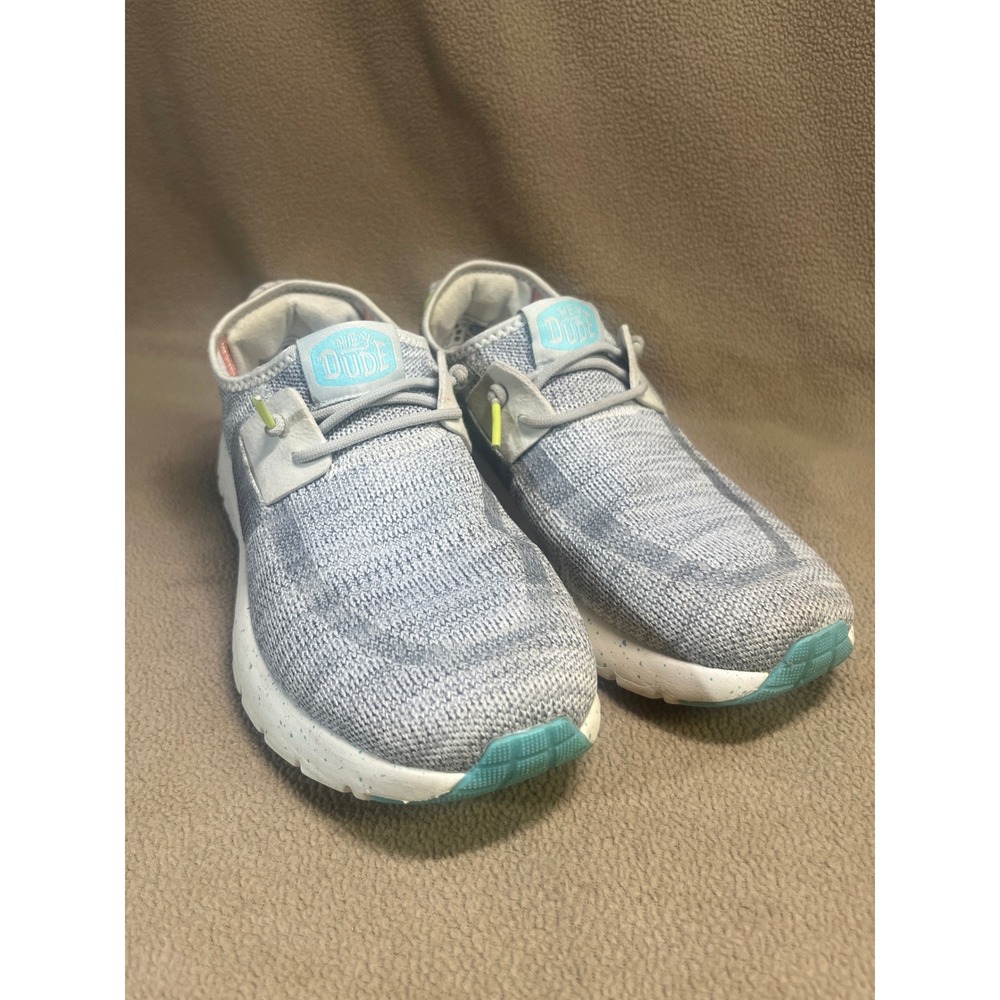 Hey Dude Sirocco W Speckle Grey Peach Slip On Sneakers Womens 8 40918-030